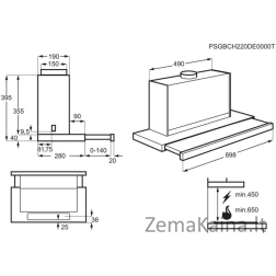 Įmontuojamas gartraukis Zanussi ZFP619K
