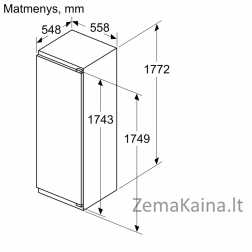 Įmontuojamasis šaldytuvas Bosch KIR81SDD0