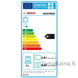 Įmontuojamoji orkaitė su papildomų garų funkcija Bosch HRG978NB1