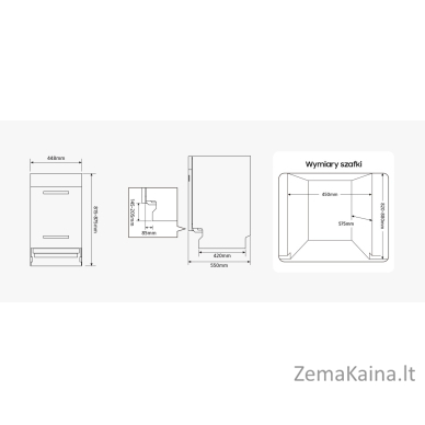 Įmontuojama indaplovė Samsung DW50DG450B00ET 2