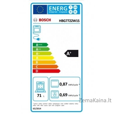 Įmontuojama orkaitė Bosch HBG7722W1S 6