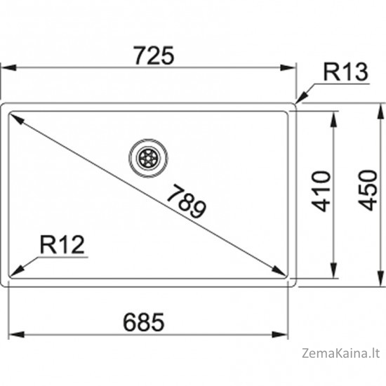 Įmontuojama plautuvė Franke Box BXX 210/110-68, 127.0539.906 1
