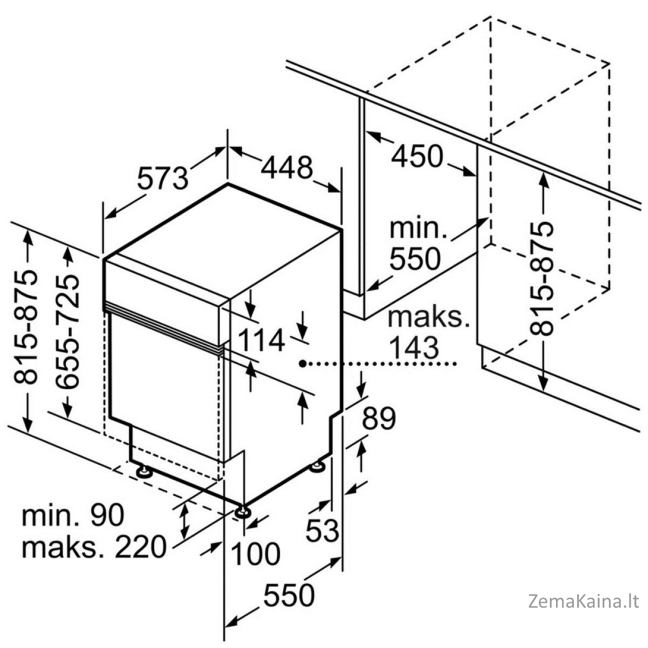 ĮMONTUOJAMA INDAPLOVĖ BOSCH SPI2HKS58E 5