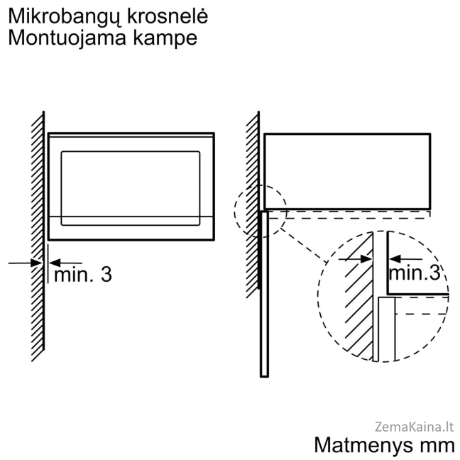 Įmontuojama mikrobangų krosnelė Neff HLAWD23G0 4