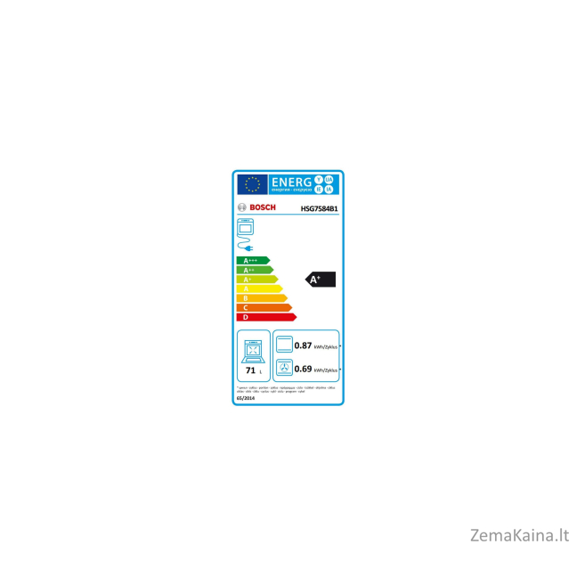 Įmontuojama orkaitė Bosch HSG7584B1 10