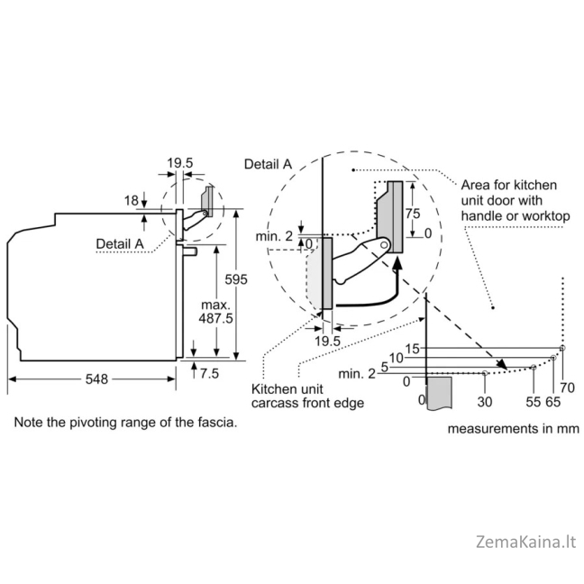 Įmontuojama orkaitė Bosch HSG7584B1 7