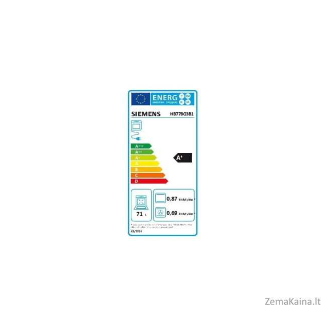 Įmontuojama orkaitė SIEMENS HB778G3B1 1