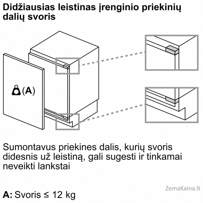 Įmontuojamas šaldiklis Bosch GUN21ADE0 3