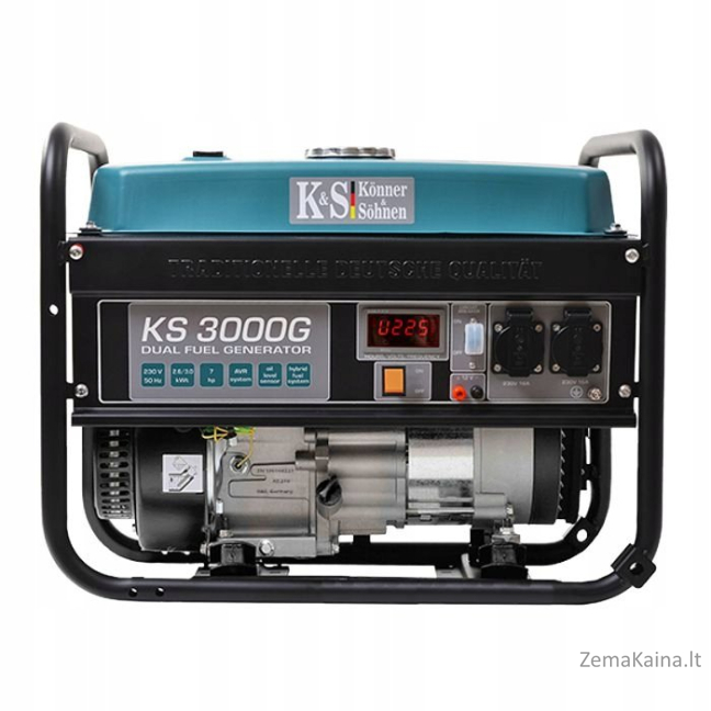 KÖNNER & SÖHNEN HIBRIDINIS GENERATORIUS (Benzinas/SND) 2,6 kW 230 V KS 3000 G