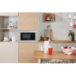 Indesit MWI 120 GX mikrobangų krosnelė Įmontuoti Mikrobangų krosnelė su kepsninės funkcija 20 L 800 W Nerūdijančiojo plieno