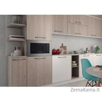 Indesit MWI 120 GX mikrobangų krosnelė Įmontuoti Mikrobangų krosnelė su kepsninės funkcija 20 L 800 W Nerūdijančiojo plieno 12