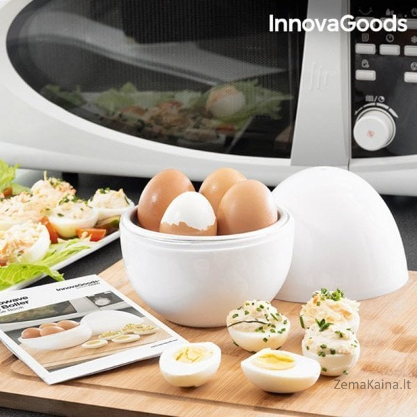 InnovaGoods mikrobangų krosnelė Mikrobangų kiaušinių viryklė su receptais Boilegg InnovaGoods Bb_V0101051 (atnaujinta A)