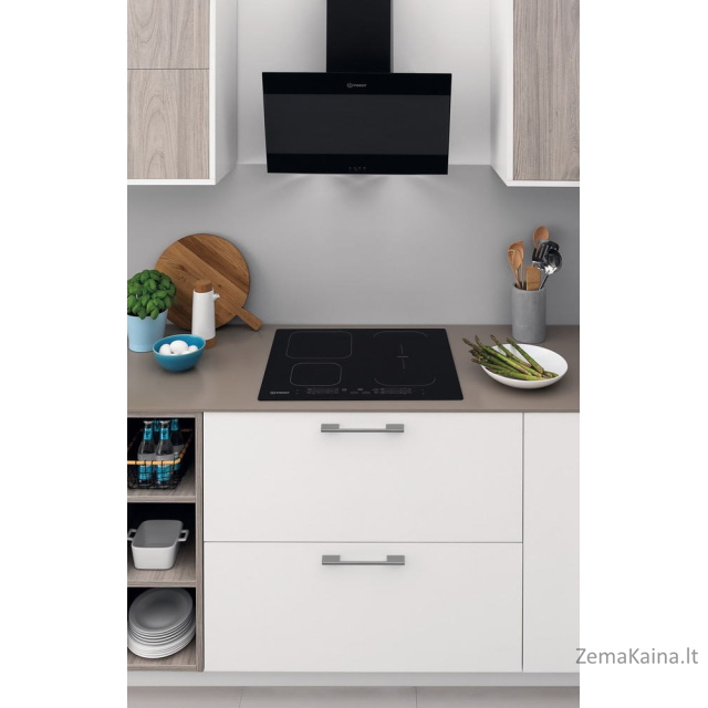 Indesit IB 65B60 NE Juoda Įmontuoti 59 cm Indukcinė viryklė, padalyta į sritis 4 zone(s) 4