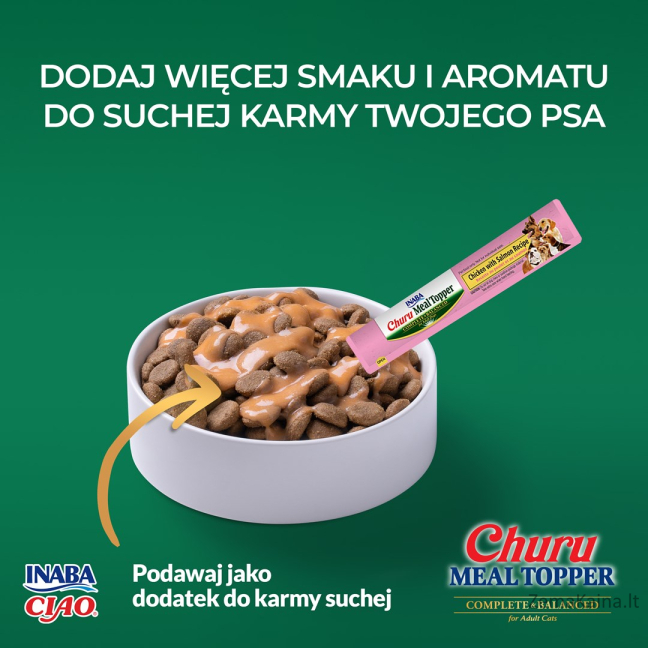 INABA DOG MEAL TOPPER CHICKEN SALMON 4x14g 56g 1