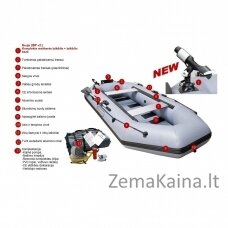 IRKLINĖ PRIPUČIAMA VALTIS PROMARINE IBP300 V2, ILGIS 300CM, SPALVA PILKA, DUGNAS KNYGA