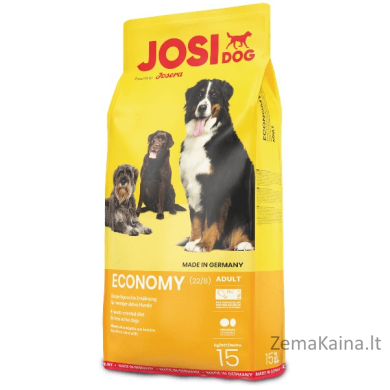 Josera JosiDog Economy 15 Kg Suaugusių Kiauliena, Daržovių