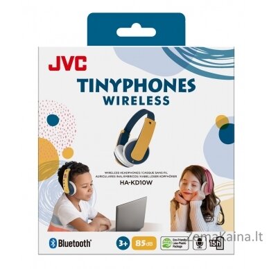 JVC HA-KD10W Ausinės Su lankeliu Bluetooth Mėlyna, Geltona 9