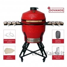 Kamado grilis su priedais Zyle 56 cm, Large ,raudonas