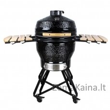 Kamado grilis su priedais Zyle 56 cm, Large ZY22KSBLSET, juodas