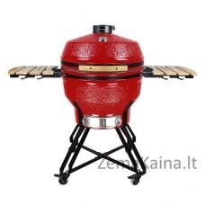 Kamado grilis su priedais Zyle XX Large, ZY26KSRDSET, 66 cm, raudonas