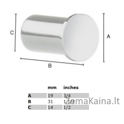 Kabliukas Smedbo Air AK3455
