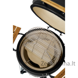 Kamado grilis su priedais Zyle 62 cm, X Large ZY24GYSET, Pilkas
