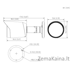 Kamera Dahua HAC-HFW1200T-0280B-S6 4w1
