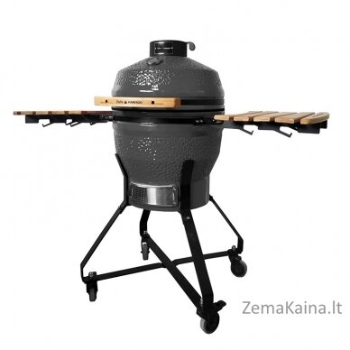 Kamado grilis su priedais Zyle 45 cm, Medium, ZY18KSGYSET, pilkas 3