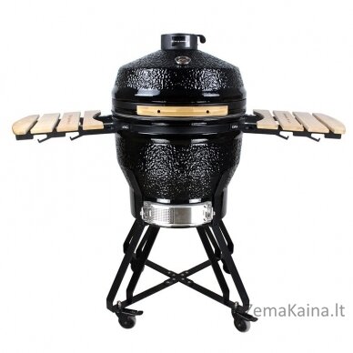 Kamado grilis su priedais Zyle 56 cm, Large ZY22KSBLSET, juodas