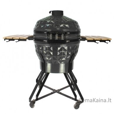 Kamado grilis su priedais Zyle 62 cm, X Large Diamond, ZY24KSGYDISET, pilkas 2