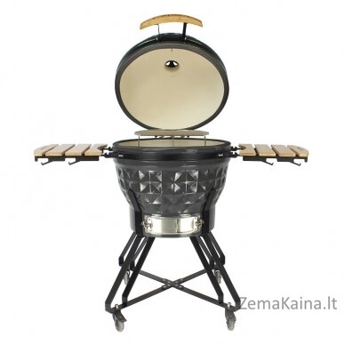 Kamado grilis su priedais Zyle 62 cm, X Large Diamond, ZY24KSGYDISET, pilkas 3