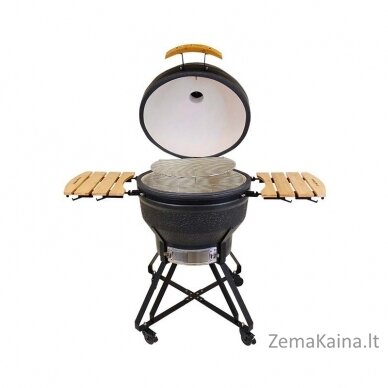 Kamado grilis su priedais Zyle 66 cm, XX Large, ZY26KSMGSET, matinis pilkas 3