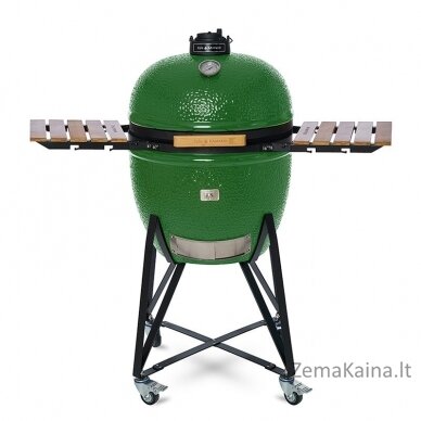 Kamado grilis su priedais Zyle Kamado 69 cm, The King ZY27GRSET, žalias