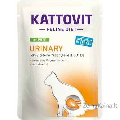 KATTOVIT Feline Diet Urinary - šlapias kačių maistas - 12 x 85g 1
