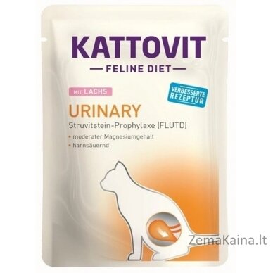 KATTOVIT Feline Diet Urinary - šlapias kačių maistas - 12 x 85g 2