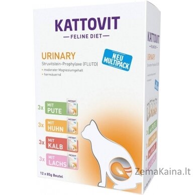 KATTOVIT Feline Diet Urinary - šlapias kačių maistas - 12 x 85g