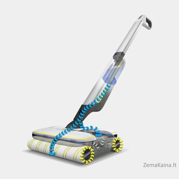 Kärcher FC 7 CORDLESS Electric broom Baterija Drėgnas Bemaišis Juoda, Balta, Geltona 2,85 Ah 3
