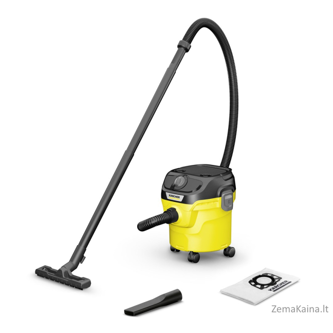 Kärcher 1.628-401.0 dulkių siurbimo įrenginys Juoda, Geltona 12 L 1000 W