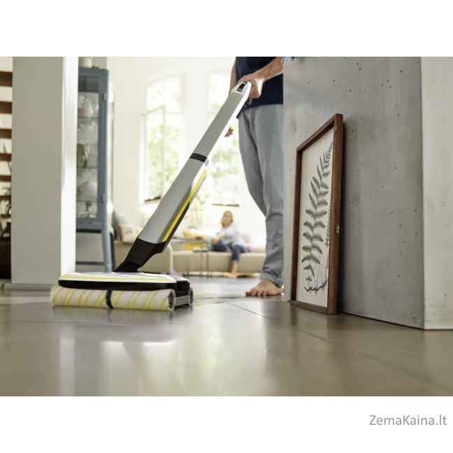 Kärcher FC 7 CORDLESS Elektrinė šluota Baterija Drėgnas Bemaišis Juoda, Balta, Geltona 2,85 Ah 4