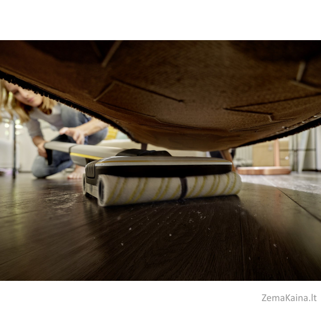 Kärcher FC 7 CORDLESS Elektrinė šluota Baterija Drėgnas Bemaišis Juoda, Balta, Geltona 2,85 Ah 6