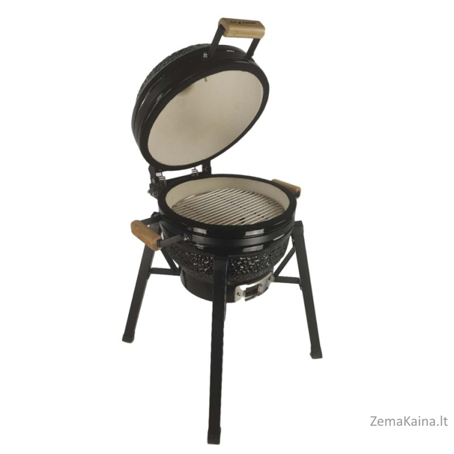 Kamado grilis su priedais Zyle 39,8 cm, Starter, ZY16KSBLSET, juodas 4