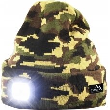 Kepurė su LED žibintuvėliu Cattara Army