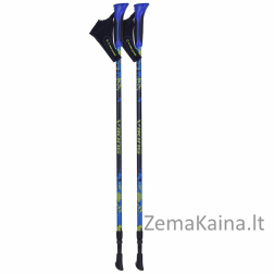 Kije Viking Ruten Pro Nordic Walking niebiesko/limonkowe