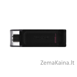 Kingston Technology DataTraveler 70 USB atmintukas 256 GB C tipo USB 3.2 Gen 1 (3.1 Gen 1) Juoda