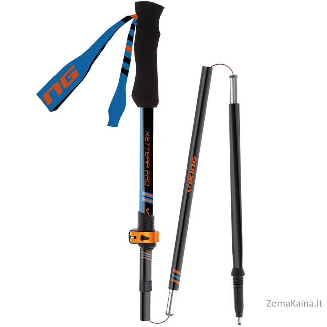 Kije Viking Kettera Pro Trekking czarno/niebieskie 1