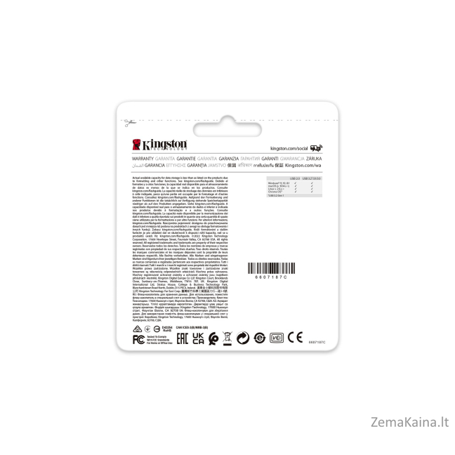 Kingston Technology DataTraveler Exodia Onyx USB atmintukas 128 GB USB A tipo 3.2 Gen 1 (3.1 Gen 1) Juoda 6