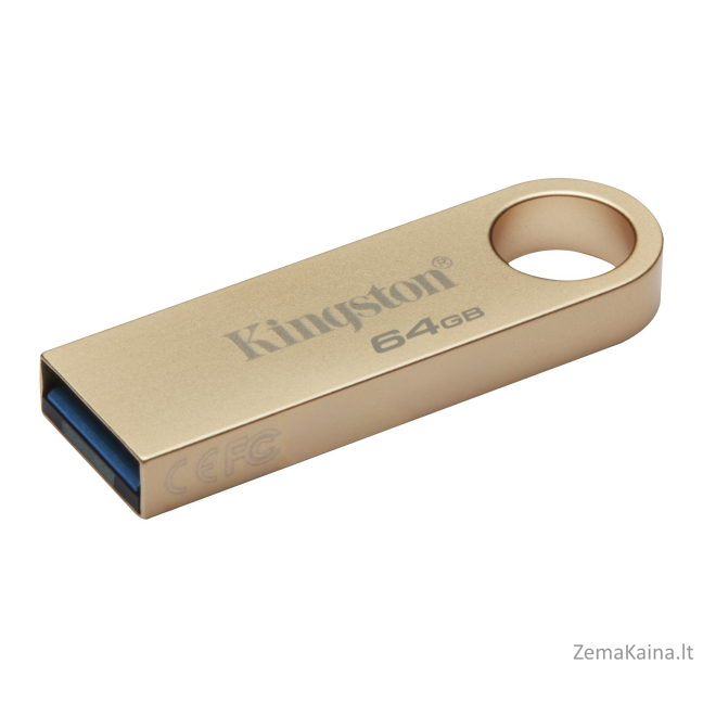 Kingston Technology DataTraveler SE9 G3 USB atmintukas 64 GB USB A tipo 3.2 Gen 1 (3.1 Gen 1) Auksas 2