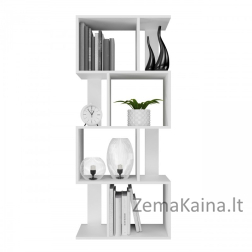 Knygų spinta FIESTA 4P 59,5x30x140 cm, balta