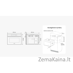 Kompaktinė orkaitė su mikrobangų funkcija Samsung NQ5B4553HBK
