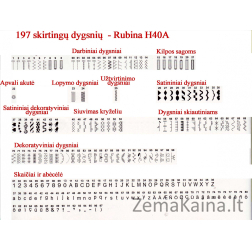 Kompiuterizuota siuvimo mašina Rubina H40A